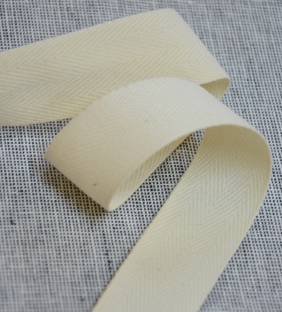 Apron Tape - 25mm - Ivory - The Eternal Maker - UK Fabric Shop