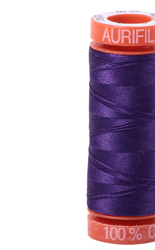 Aurifil Thread 2582 - Aurifil Cotton Quilting Thread - 50wt - 200m - dark violet
