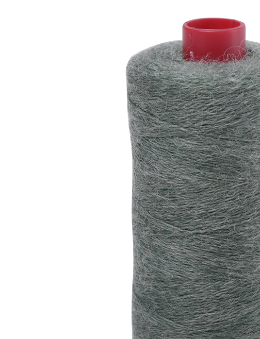 Aurifil Thread 8886 - Aurifil 12wt Lana Wool Thread - Heathered Mist - 350m