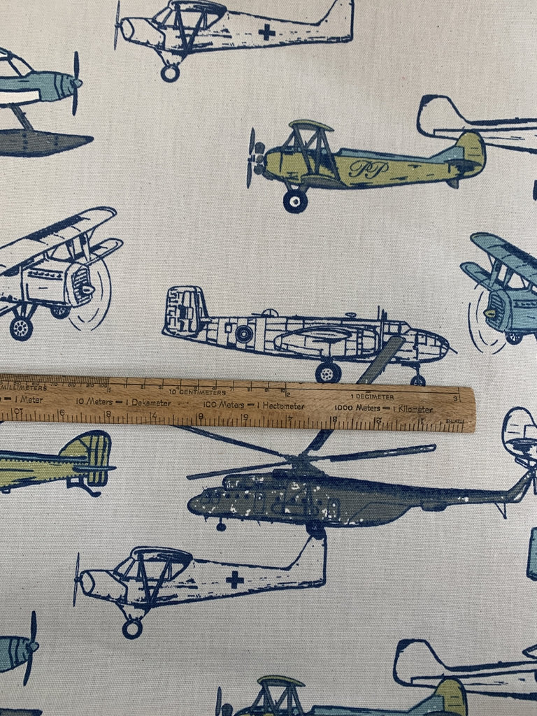 Aviation - Cotton Canvas - Premier Prints - The Eternal Maker - UK Fabric Shop
