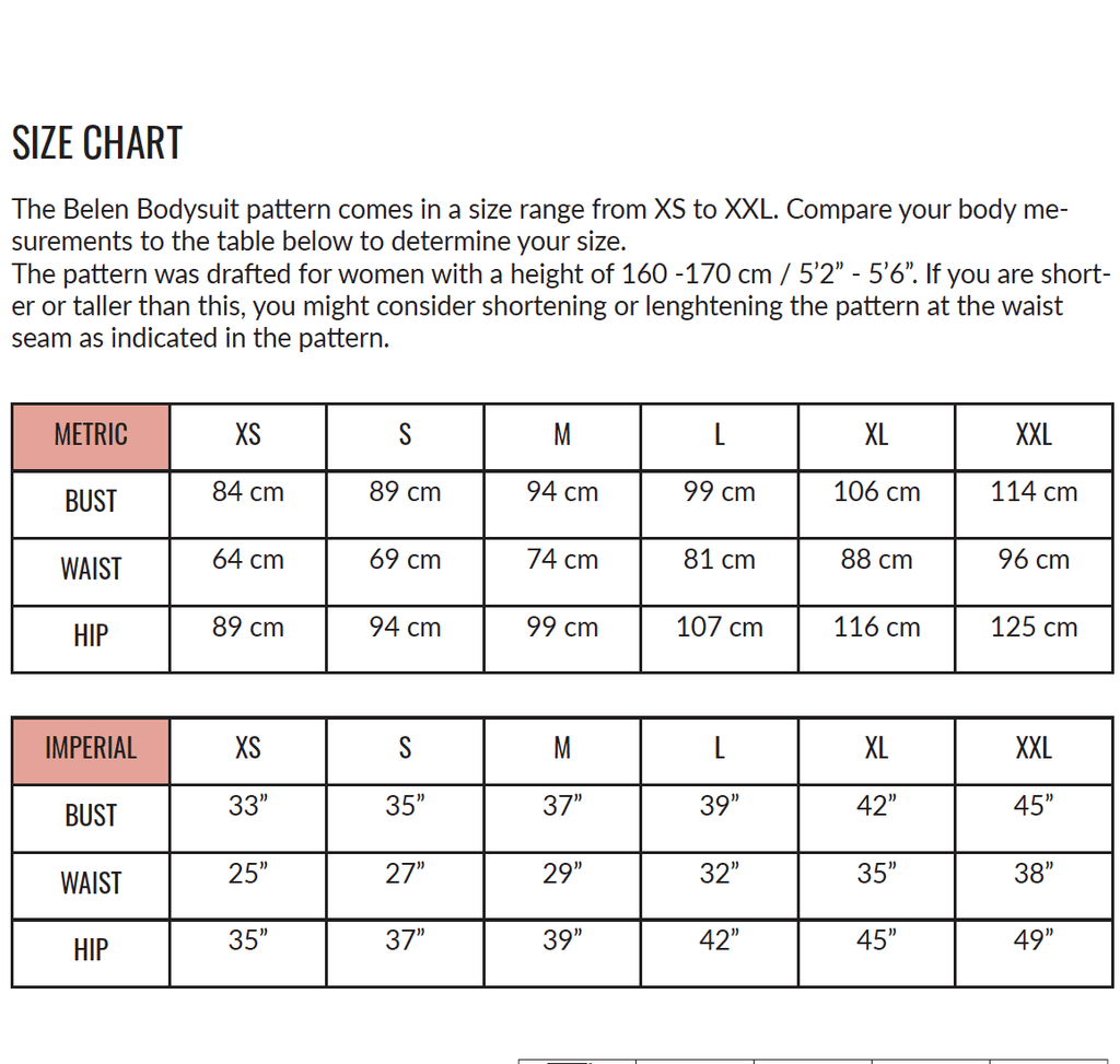 Belen Bodysuit - Masin Sewing Patterns - Digital - The Eternal Maker - UK Fabric Shop