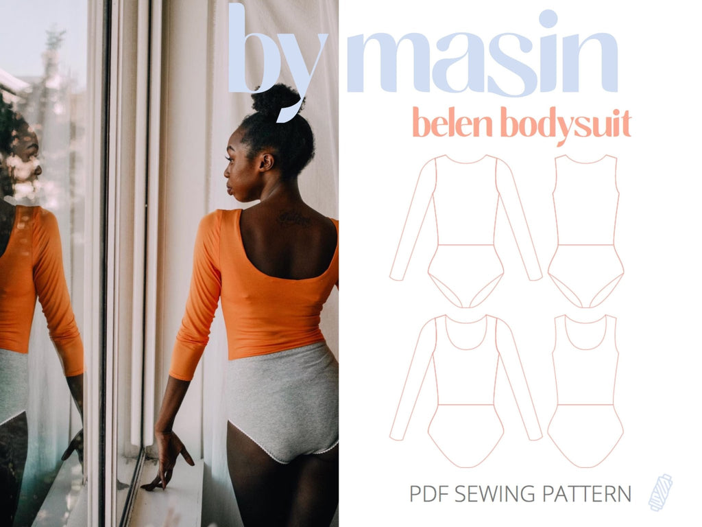 Belen Bodysuit - Masin Sewing Patterns - Digital - The Eternal Maker - UK Fabric Shop