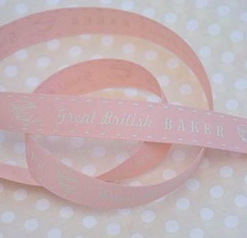 Berisfords Ribbon and Trims Great British Baker Ribbon - Pink