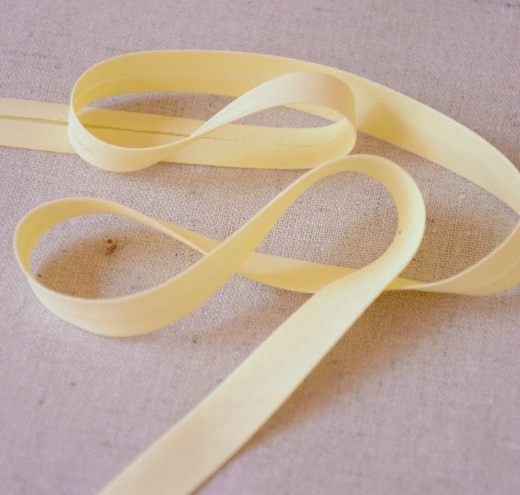 Bias Binding Solid Lemon - 13mm - The Eternal Maker - UK Fabric Shop