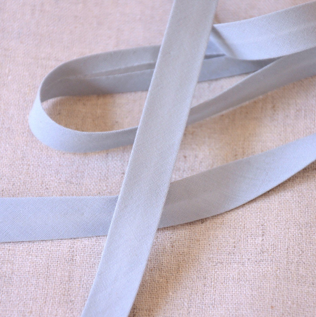 Bias Binding Solid Silver - 13mm - The Eternal Maker - UK Fabric Shop