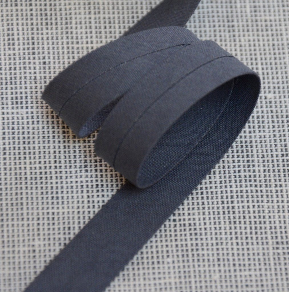 Bias Binding Solid Slate - 13mm - The Eternal Maker - UK Fabric Shop