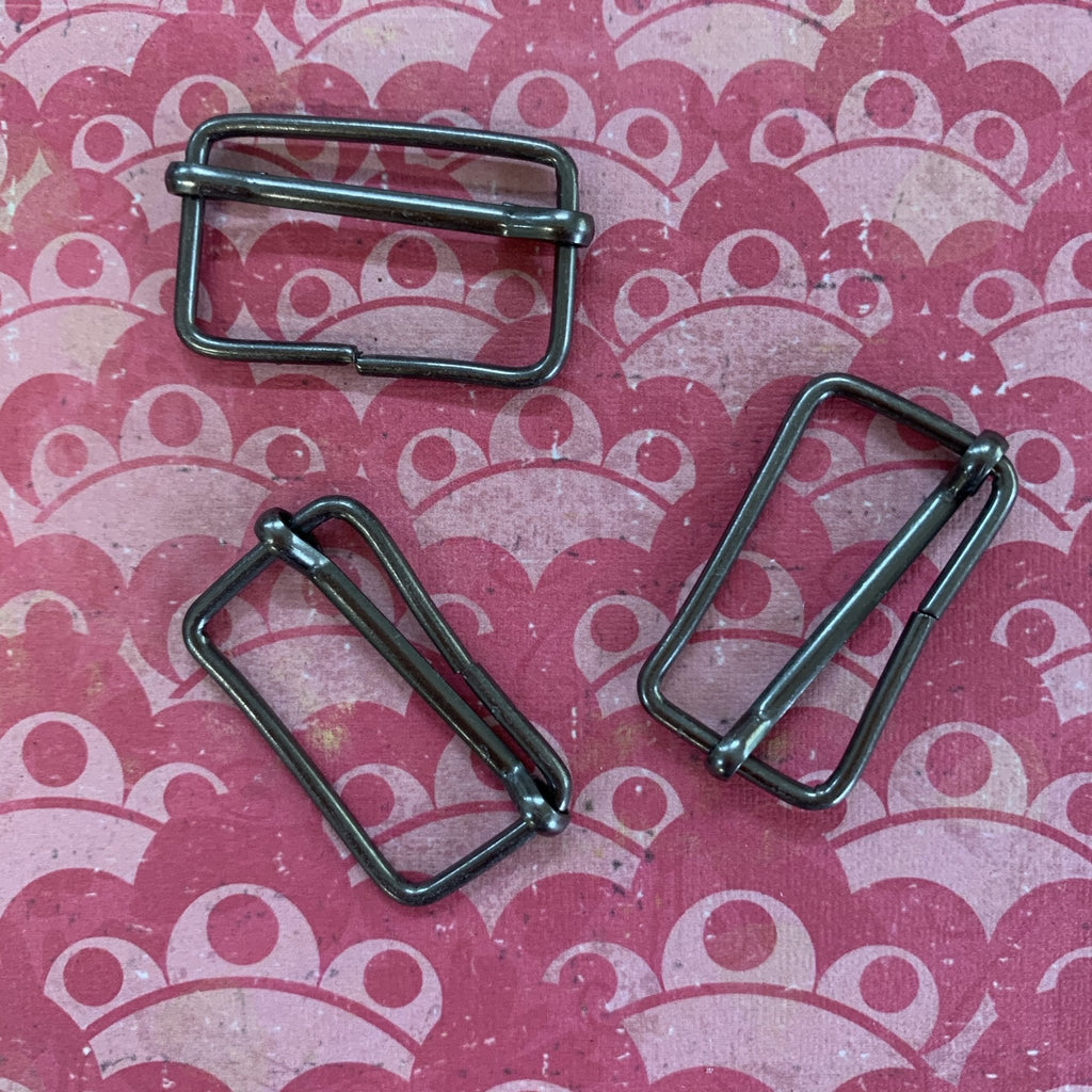 Black Brass - Slider Buckle - Moving Bar - 28mm - The Eternal Maker - UK Fabric Shop