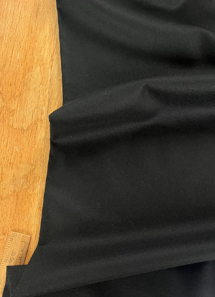 Black Wool Flannel - The Eternal Maker - UK Fabric Shop