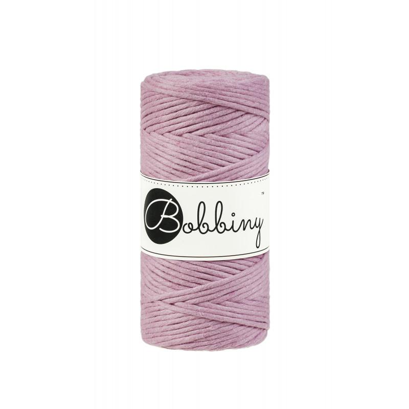 Bobbiny Yarn 3mm Cotton Macrame Cord - Dusty Pink 100m - Bobbiny