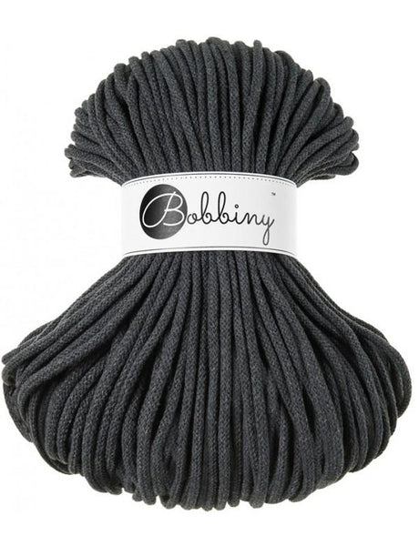 Charcoal Premium Braided cord - 5mm 100m/108yds - Bobbiny – The Eternal  Maker