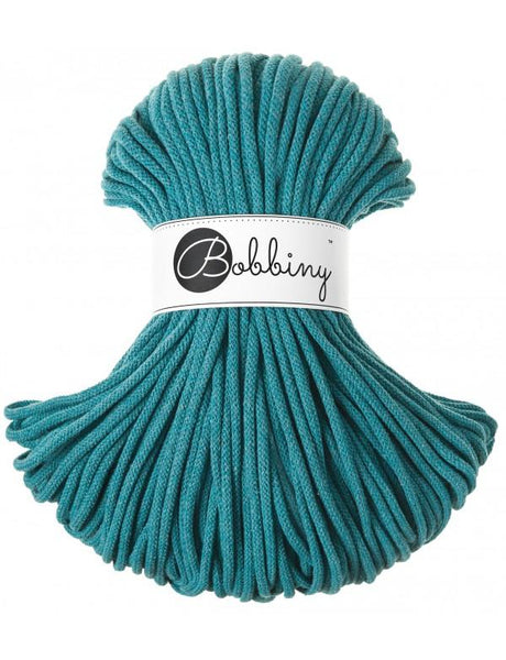 Teal Premium Braided cord - 5mm 100m/108yds - Bobbiny – The Eternal Maker