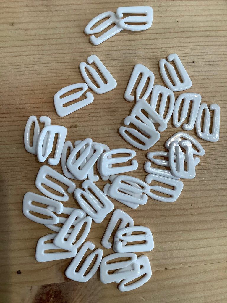 Bra Findings - Removable Strap Loops - White - 10mm - The Eternal Maker - UK Fabric Shop