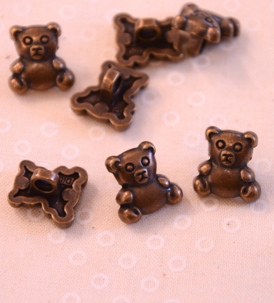 Bronze Teddy Button 14mm - The Eternal Maker - UK Fabric Shop