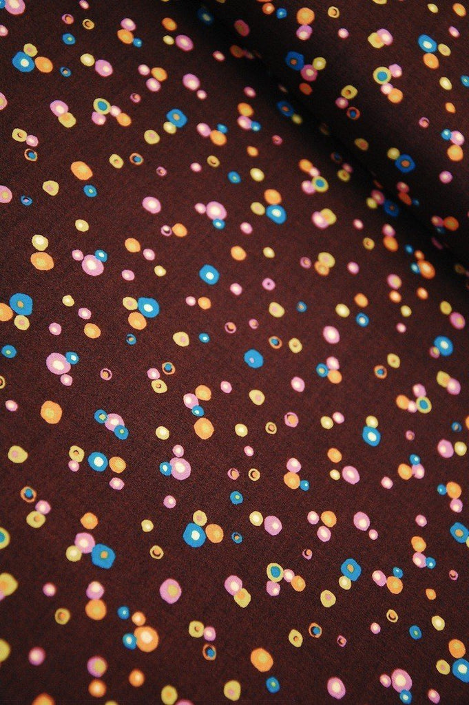 Bubbles - Brown - Lille Skip - Naito Shoji - The Eternal Maker - UK Fabric Shop