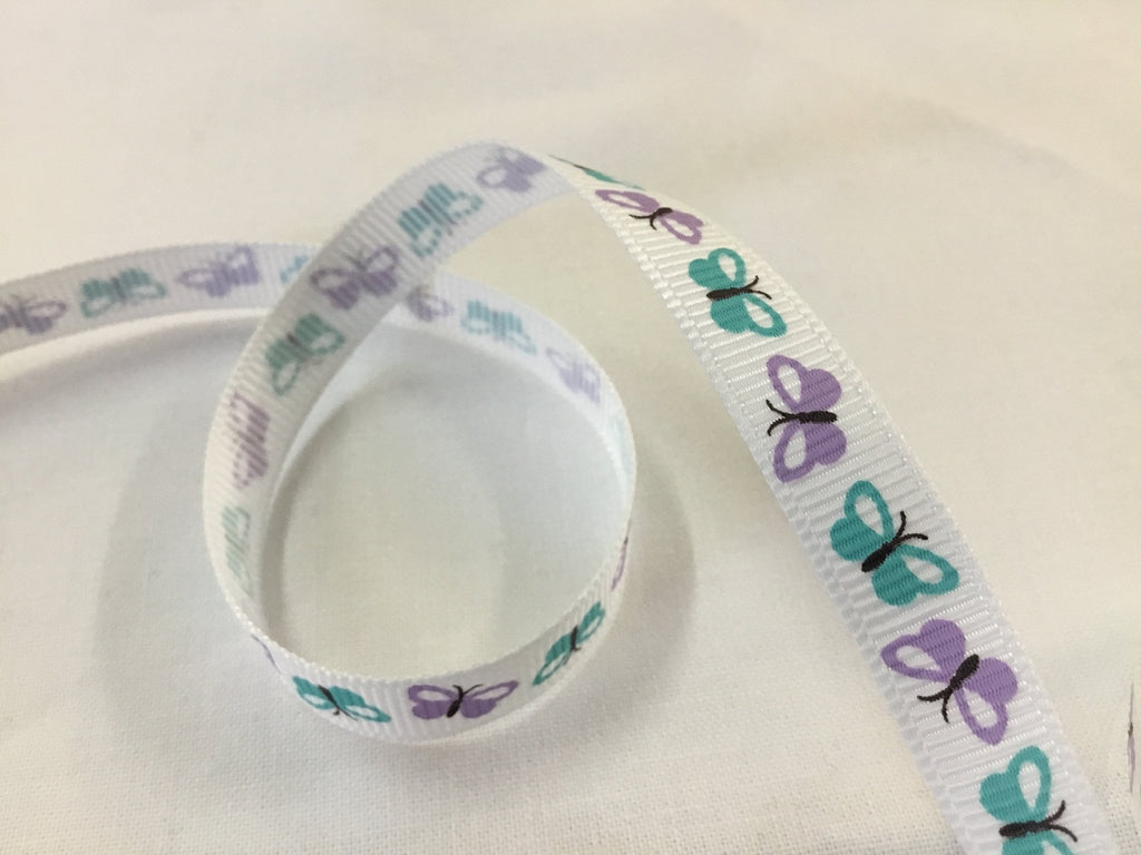 Butterfly Ribbon - 10mm wide - The Eternal Maker - UK Fabric Shop