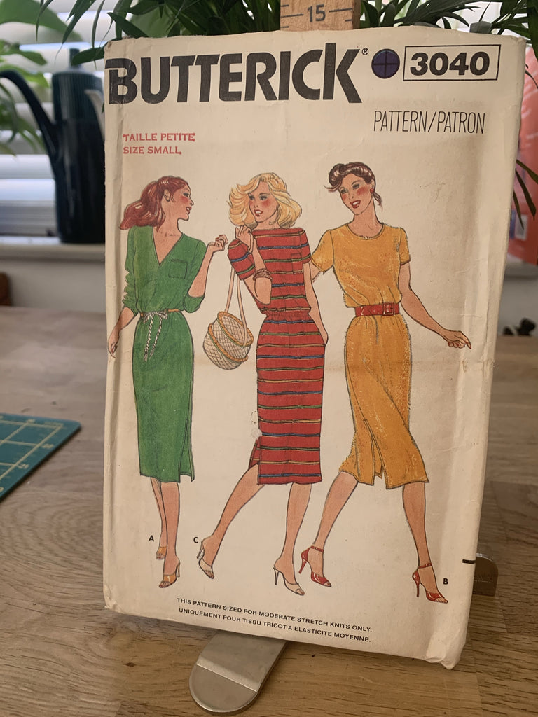 Butterick Dress Patterns Butterick - 3040 Misses' Dress - Vintage Sewing Pattern (Size Small)