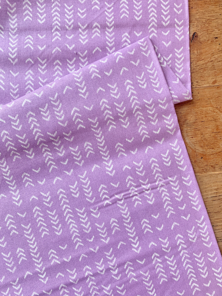 Camelot Cottons Fabric Arrows in Lilac - Camelot Cottons