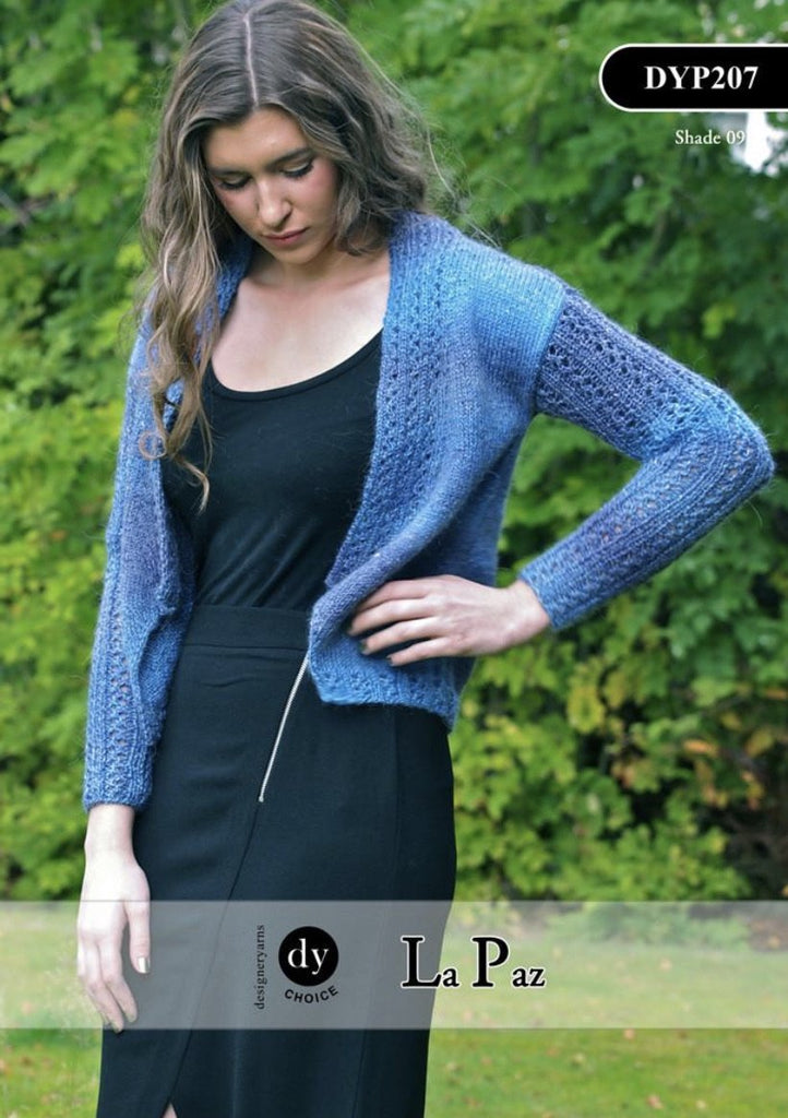 Cardigan Knitting Pattern DYP207 by Designer Yarns for La Paz - The Eternal Maker - UK Fabric Shop