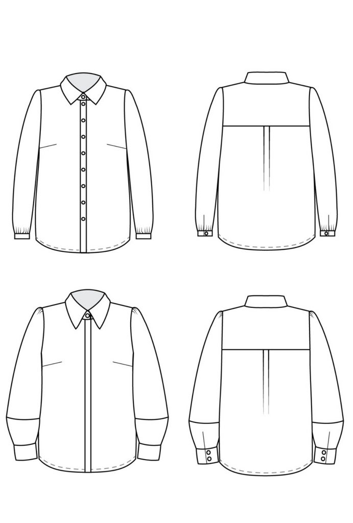 Cashmerette Dress Patterns Vernon Shirt - Cashmerette Sewing Pattern