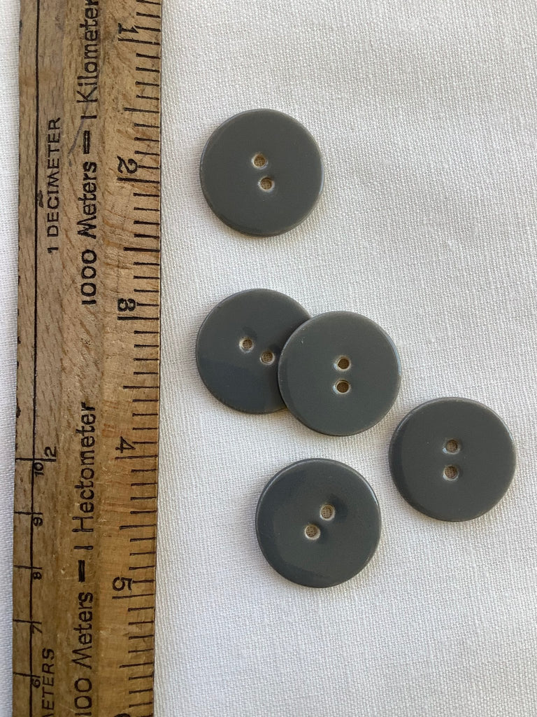 Ceramic Button - 19mm - Cloud Grey - The Eternal Maker - UK Fabric Shop