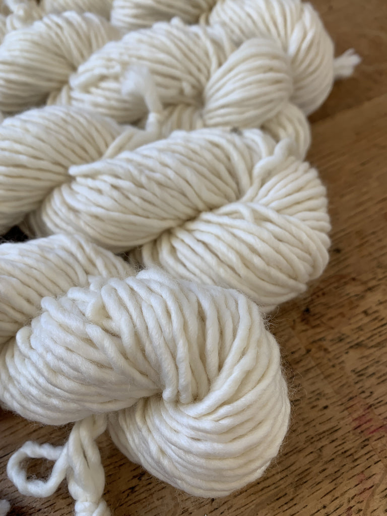 Chester Wool Co. Yarn Superwash Merino Nylon Blend Undyed Yarn - Chunky 80% Merino, 20% Bamboo