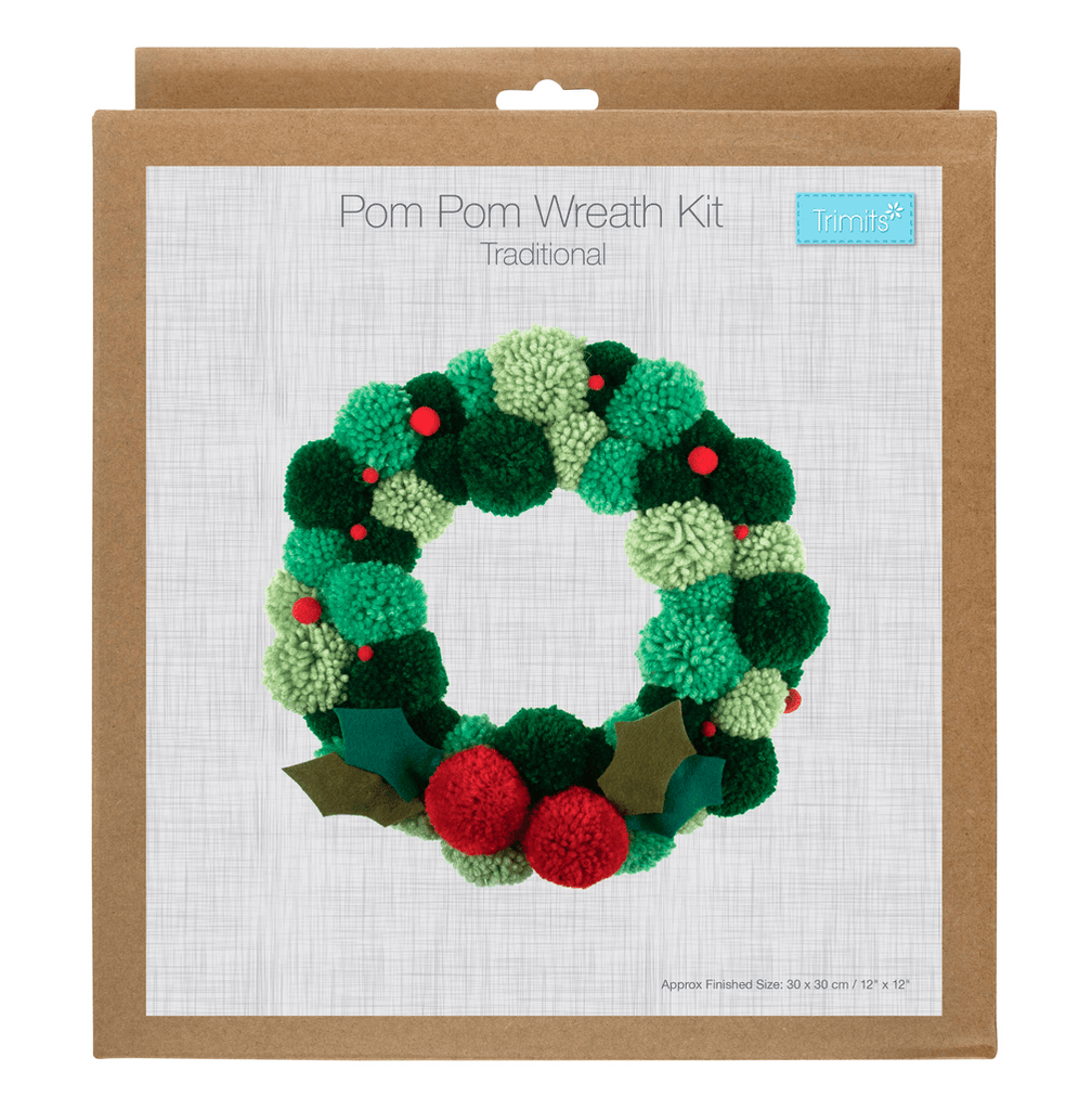 Christmas Pom Pom Wreath Kit - The Eternal Maker - UK Fabric Shop