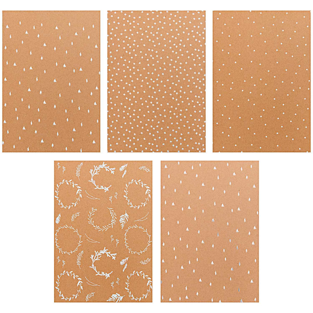 Christmas Sparkles Kraft Paper Pad - A4 - The Eternal Maker - UK Fabric Shop