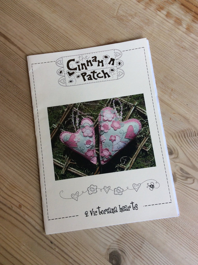 Cinnamon Patch Homewares Patterns Victoriana Hearts Pattern for Woolfelt by Cinnamon Patch