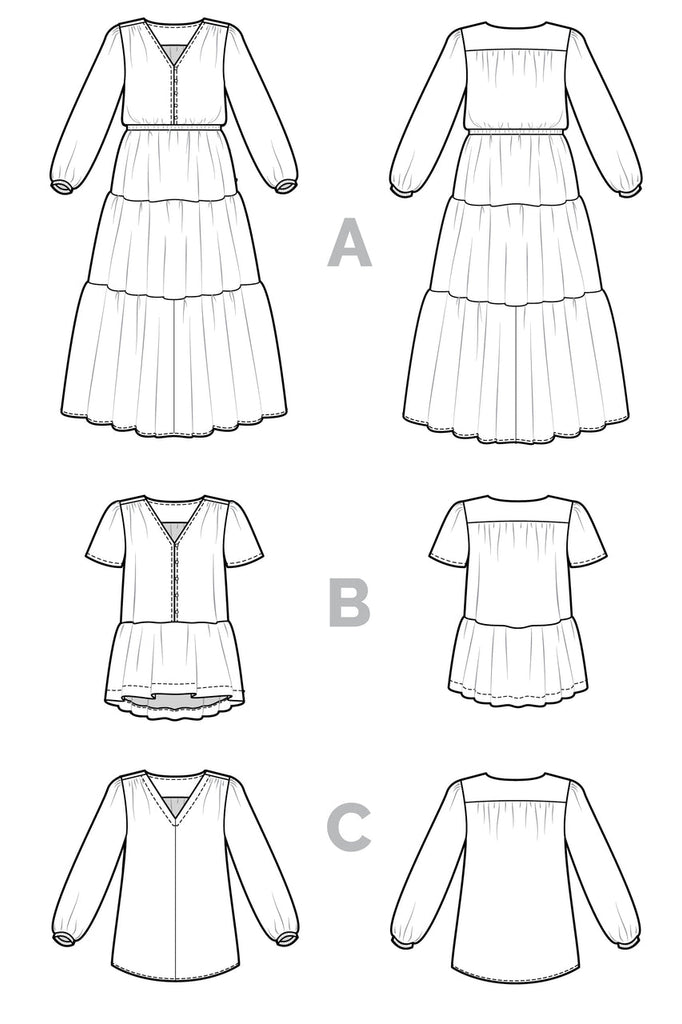 Closet Core Patterns Dress Patterns Nicks Dress and Blouse - Closet Core Patterns