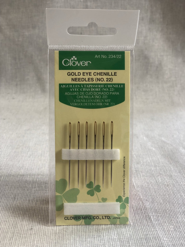 Clover Gold Eye Chenille Needles (No. 22) - The Eternal Maker - UK Fabric Shop
