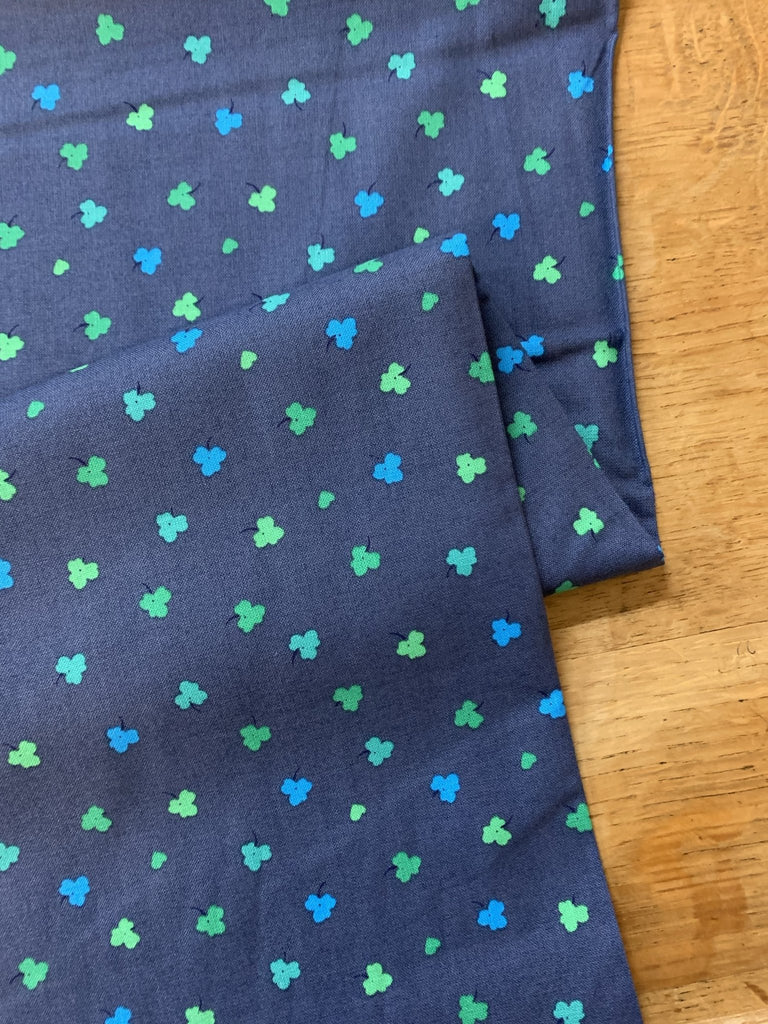 Clover in Navy - Solstice by Sally Kelly for Windham - The Eternal Maker - UK Fabric Shop