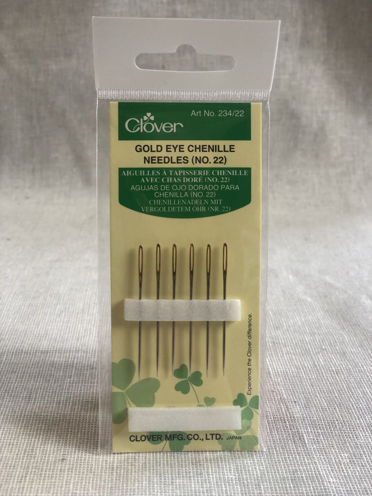 Clover Needles and Pins Clover Gold Eye Chenille Needles (No. 22)