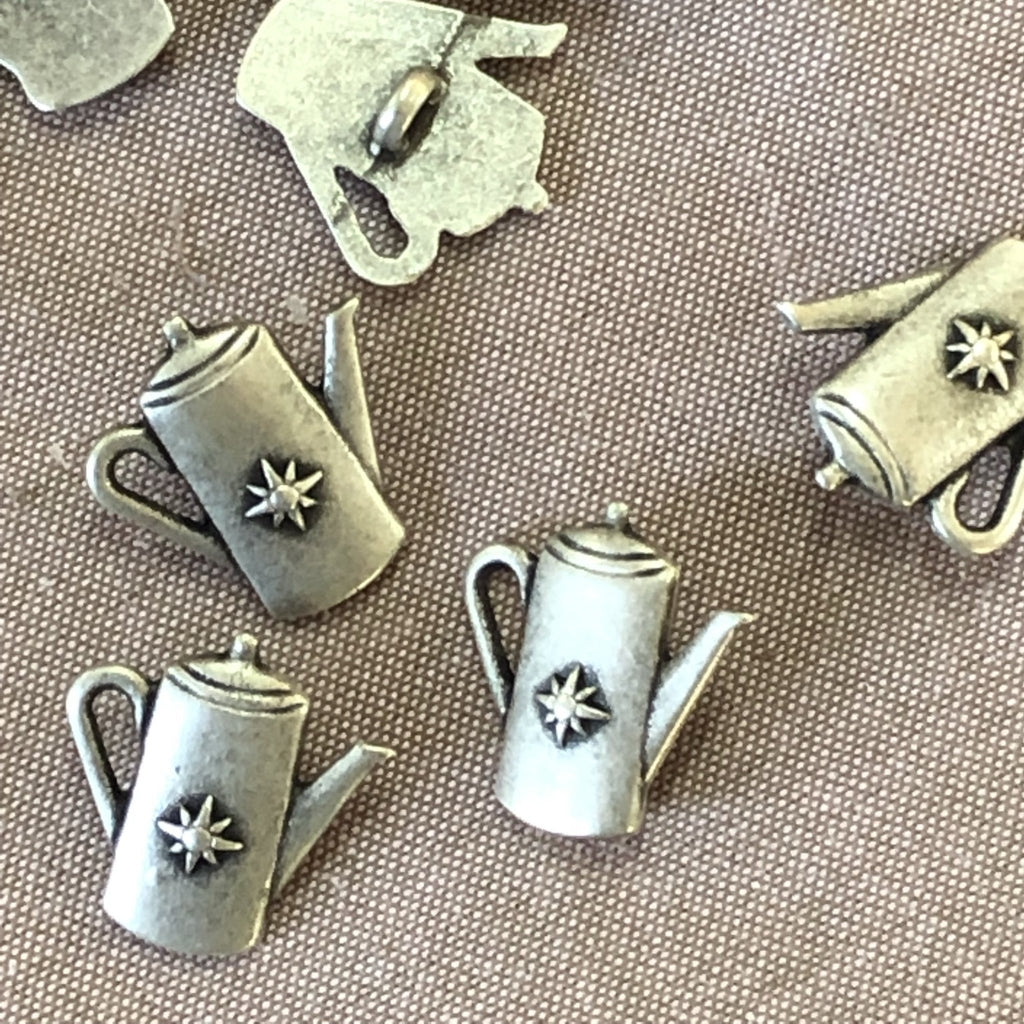 Coffee Pot Button - 20mm - The Eternal Maker - UK Fabric Shop