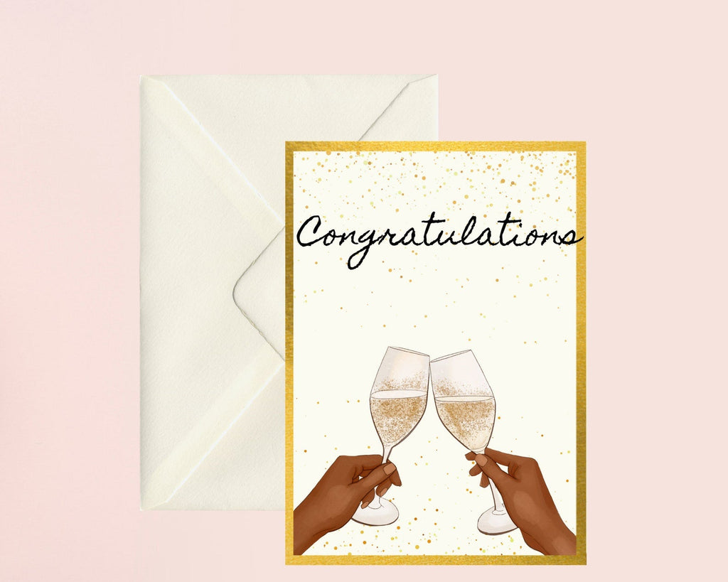 Congratulations - Greetings Card - The Eternal Maker - UK Fabric Shop