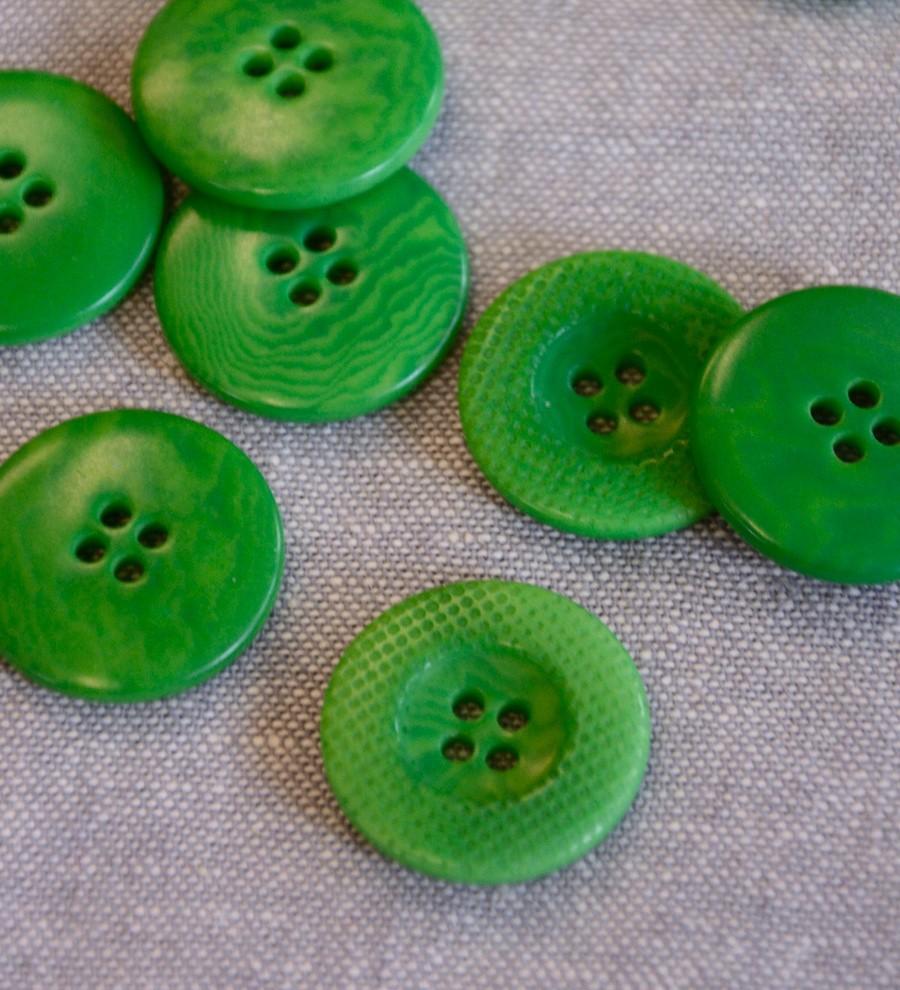 Corozo Nut Button - 23mm - Green - The Eternal Maker - UK Fabric Shop