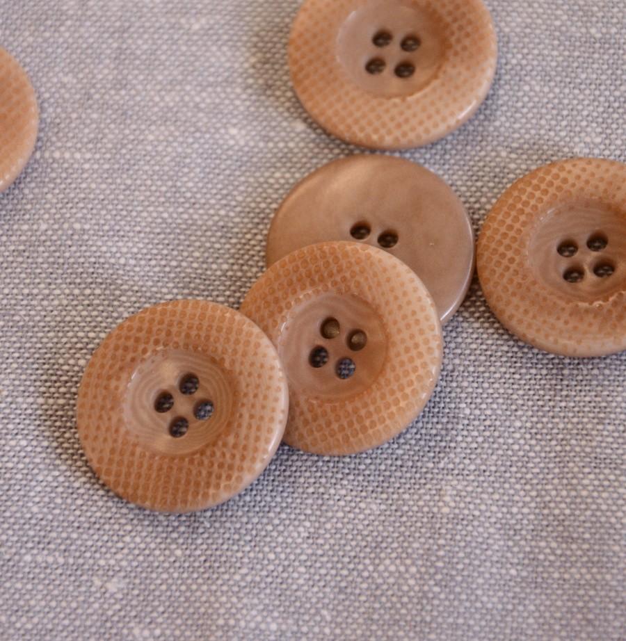 Corozo Nut Button - 23mm - Taupe - The Eternal Maker - UK Fabric Shop