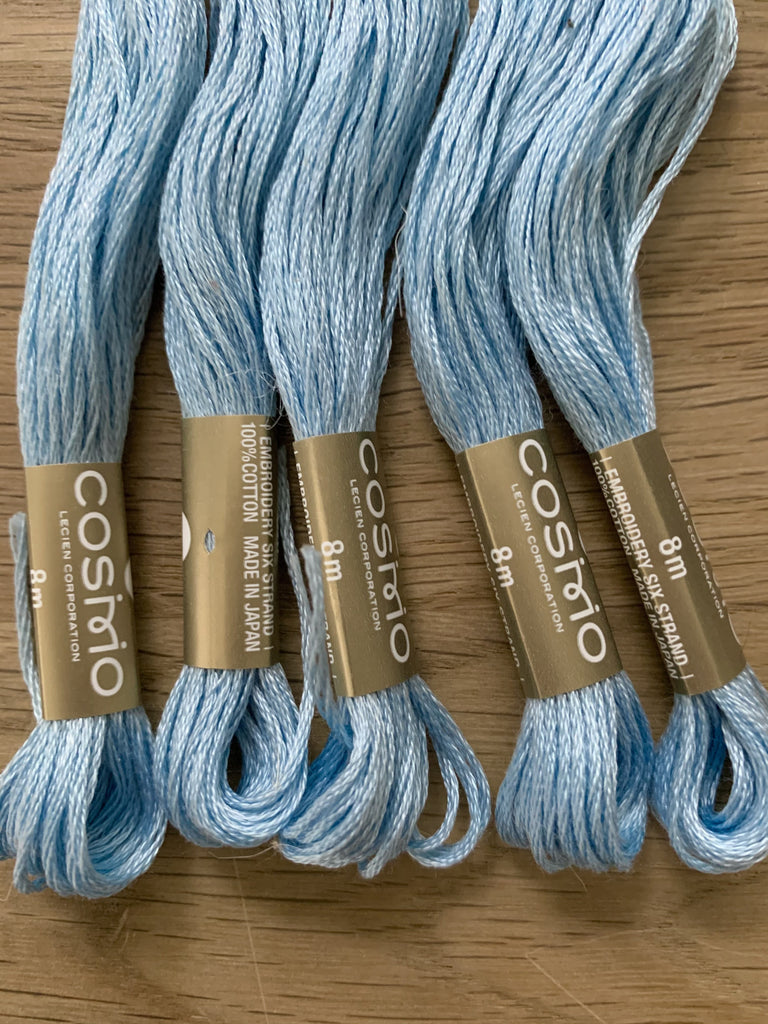 Cosmo Lecien Thread Lecien Cosmo Embroidery Thread 163 Celestial Blue