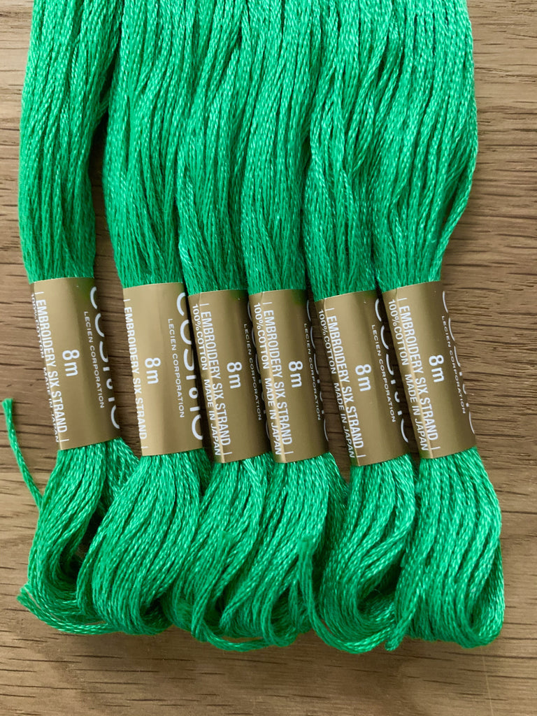 Cosmo Lecien Thread Lecien Cosmo Embroidery Thread 336 Jolly Green