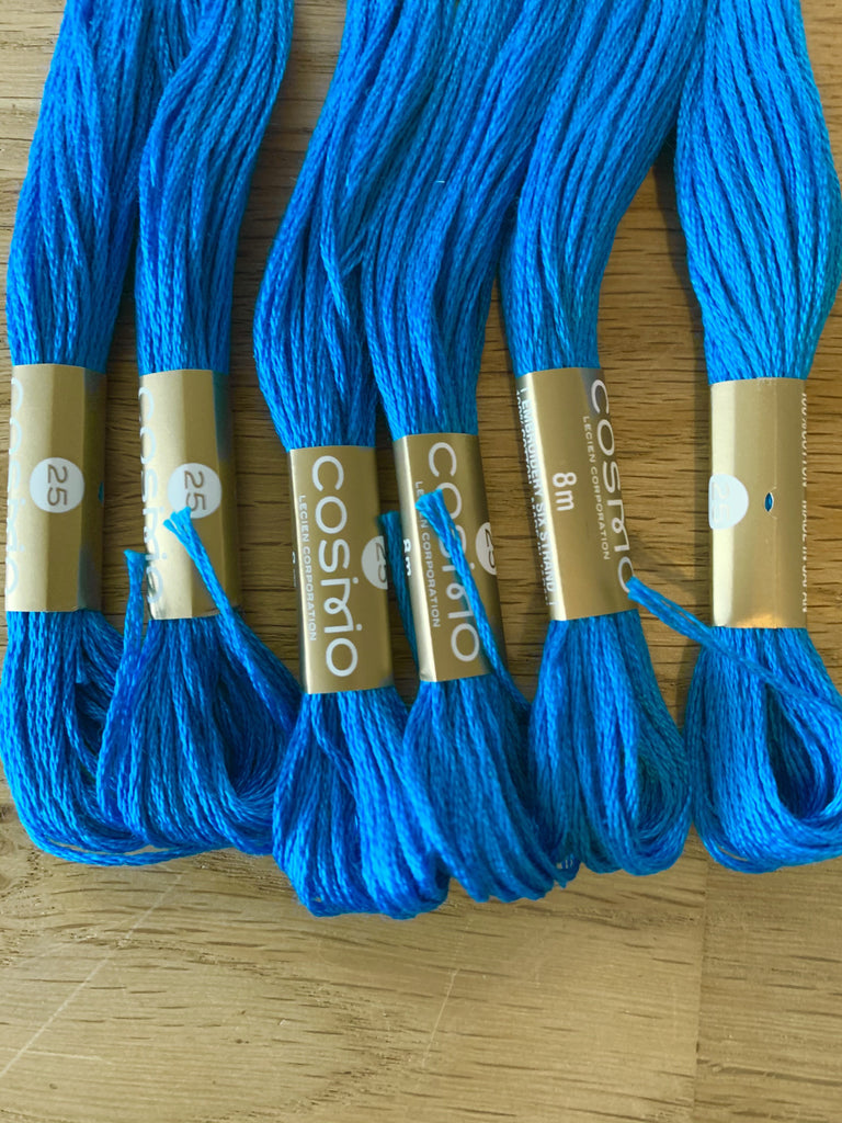Cosmo Lecien Thread Lecien Cosmo Embroidery Thread 415A Imperial Blue