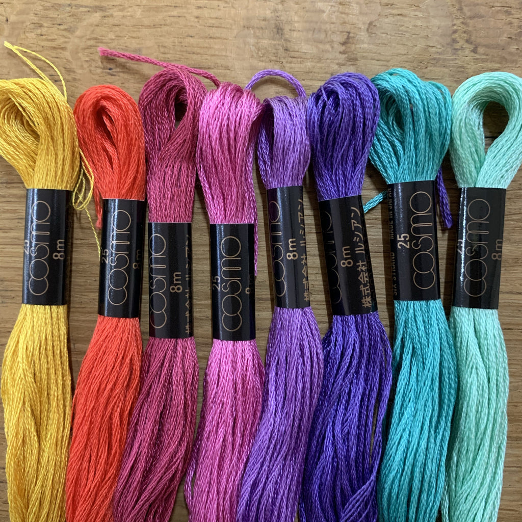 Cosmo Lecien Thread Spectrum - Lecien Cosmo Embroidery Thread Set