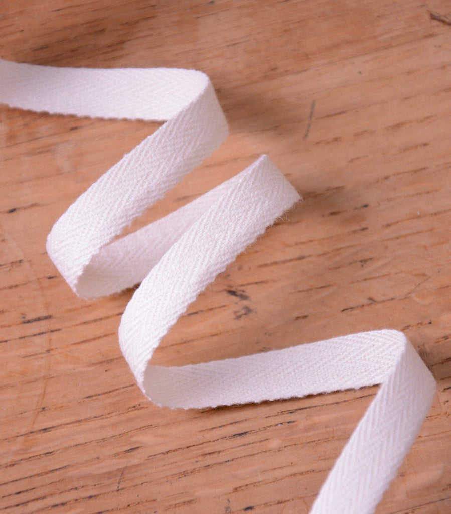 Cotton Twill Tape - 11mm - Ivory - The Eternal Maker - UK Fabric Shop