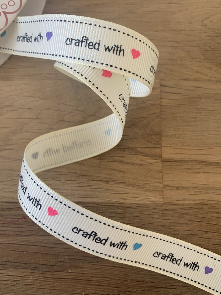 Crafted With Love Ribbon - 16mm - The Eternal Maker - UK Fabric Shop
