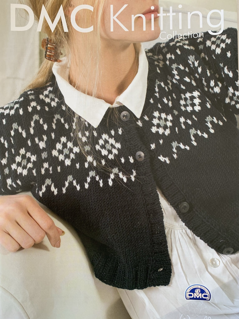 Cropped Cardigan - DMC Knitting Pattern for DMC Woolly - The Eternal Maker - UK Fabric Shop