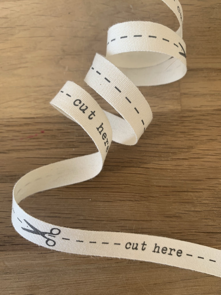 Cut Here Ribbon - The Eternal Maker - UK Fabric Shop