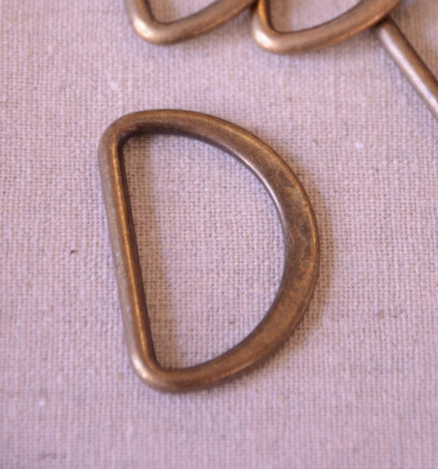 D - Rings - 20mm - Antique Brass - The Eternal Maker - UK Fabric Shop