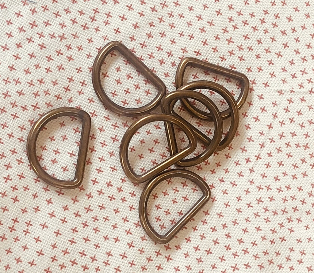 D - Rings - 25mm - Brass - The Eternal Maker - UK Fabric Shop