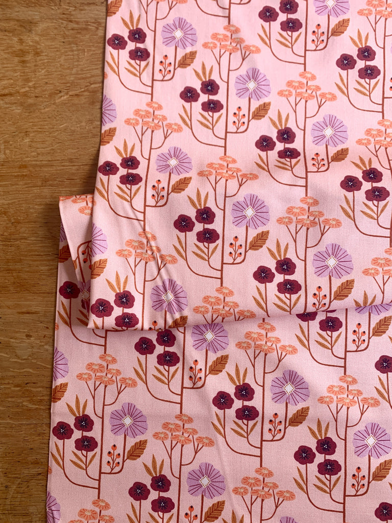 Dashwood Studios Fabric Apricot Floral - Wild - Bethan Janine - Dashwood Studio