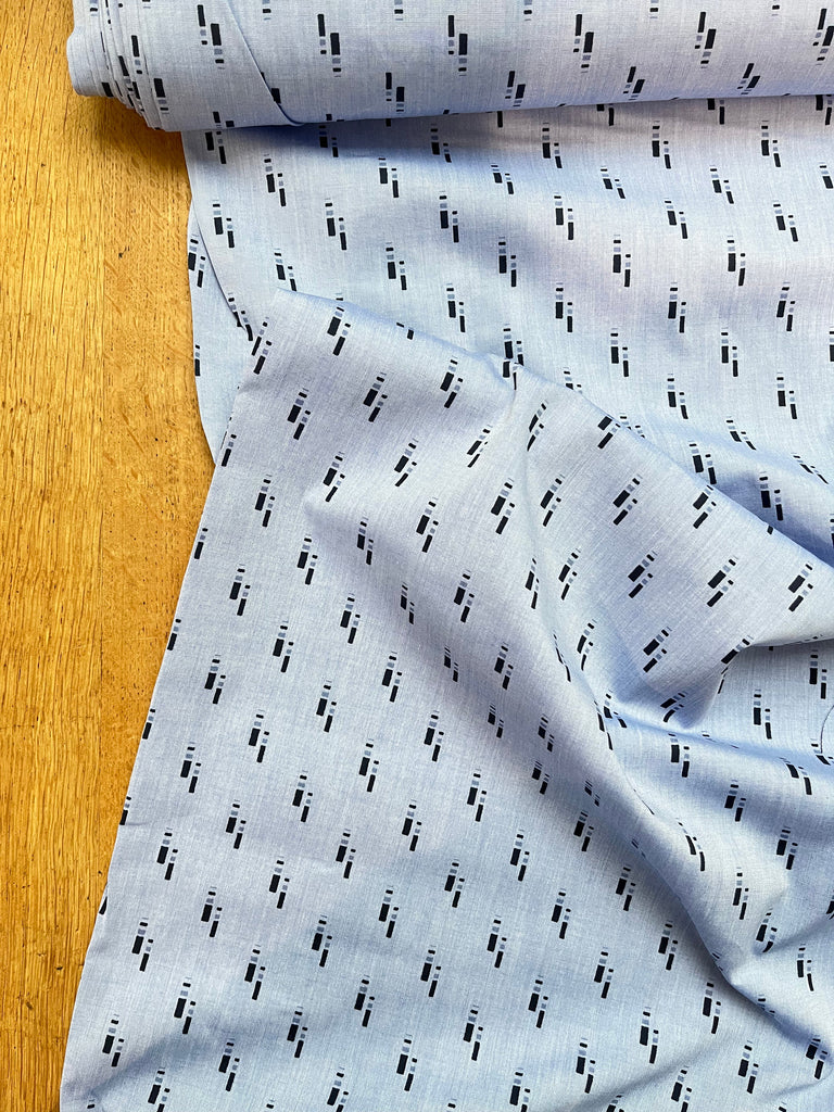 Deadstock Fabric Morse in Chambray - Cotton Shirting