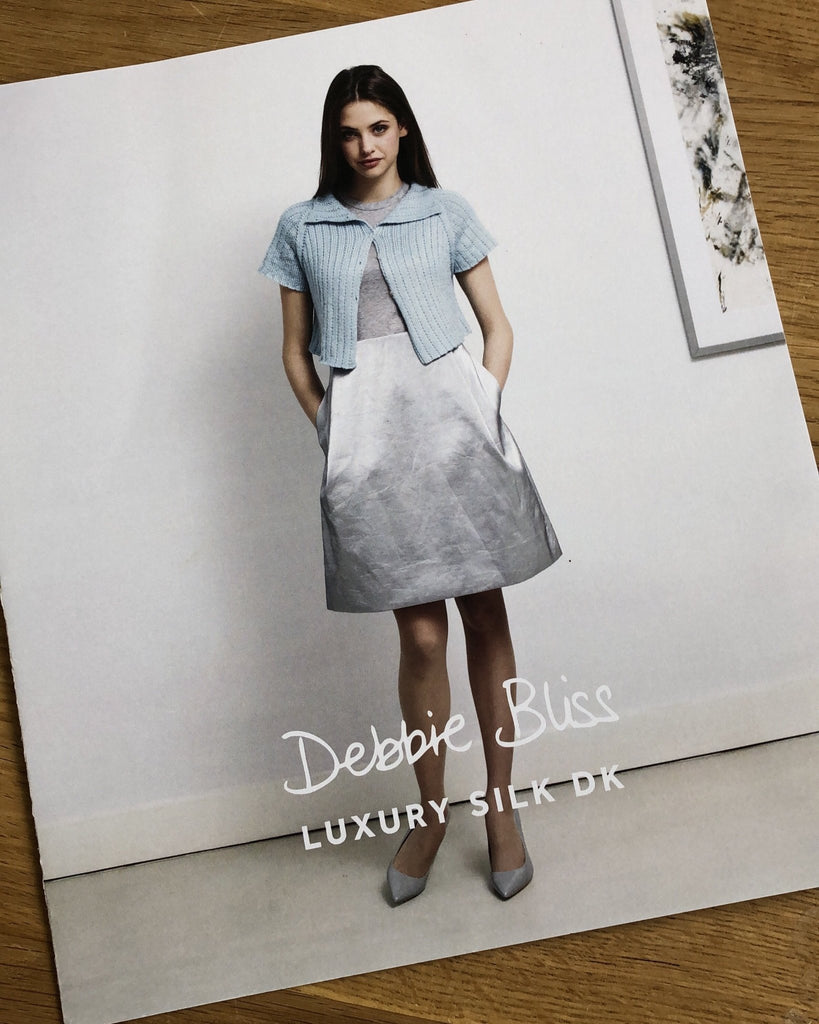 Debbie Bliss Cropped Cardigan Pattern - Luxury Silk DK - DB010 - The Eternal Maker - UK Fabric Shop