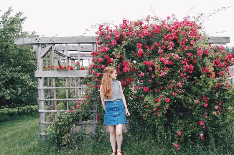 Denim Button Up Skirt - Anna Allen Clothing - Digital Download Pattern - The Eternal Maker - UK Fabric Shop